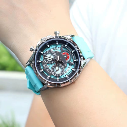 Luxury MEGIR Chronographic watch for Men with box