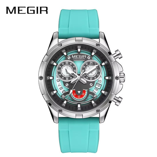 Luxury MEGIR Chronographic watch for Men with box